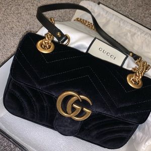 GG Marmont velvet mini bag